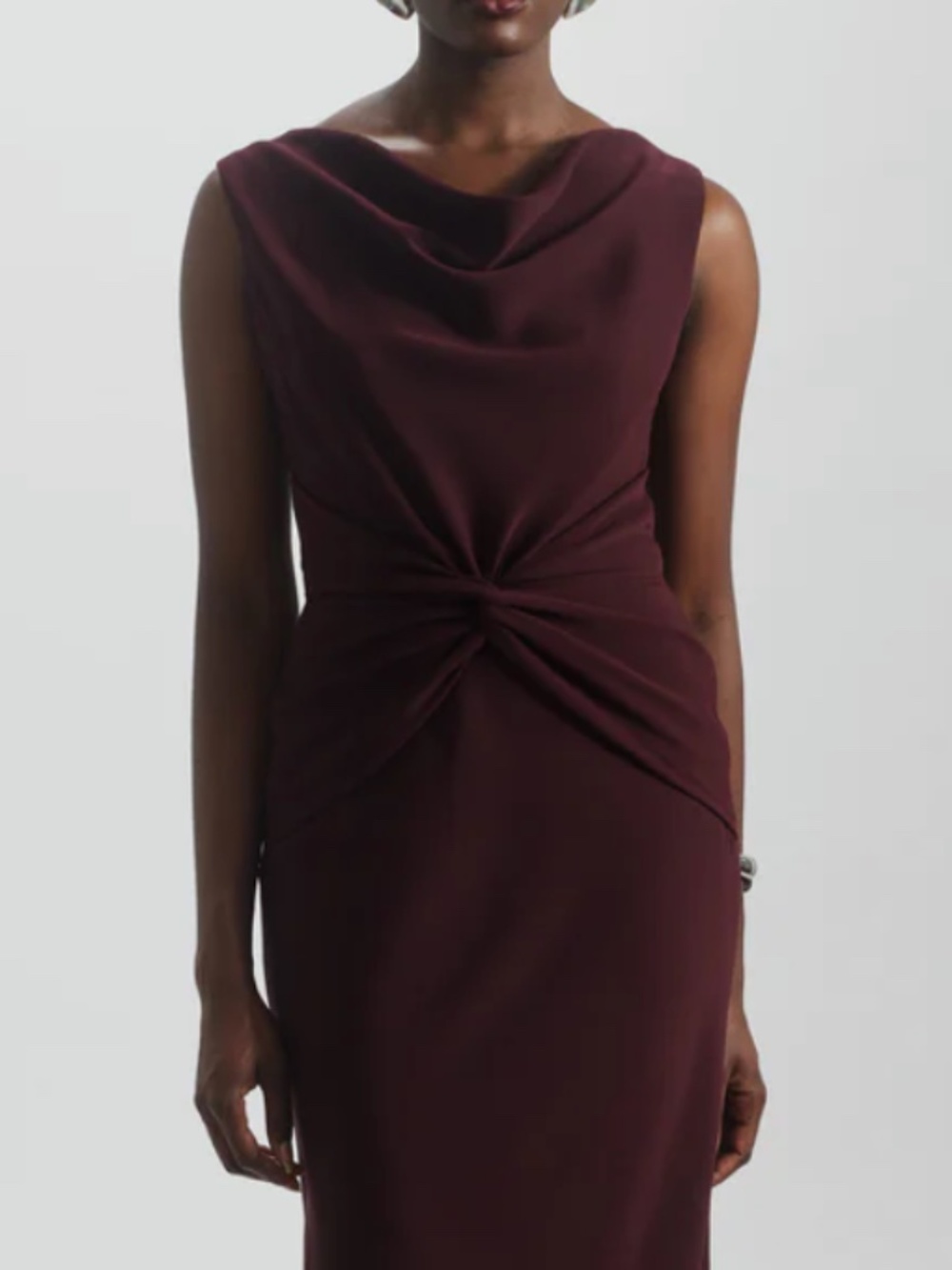 Amsale Twist Crepe Dress 6